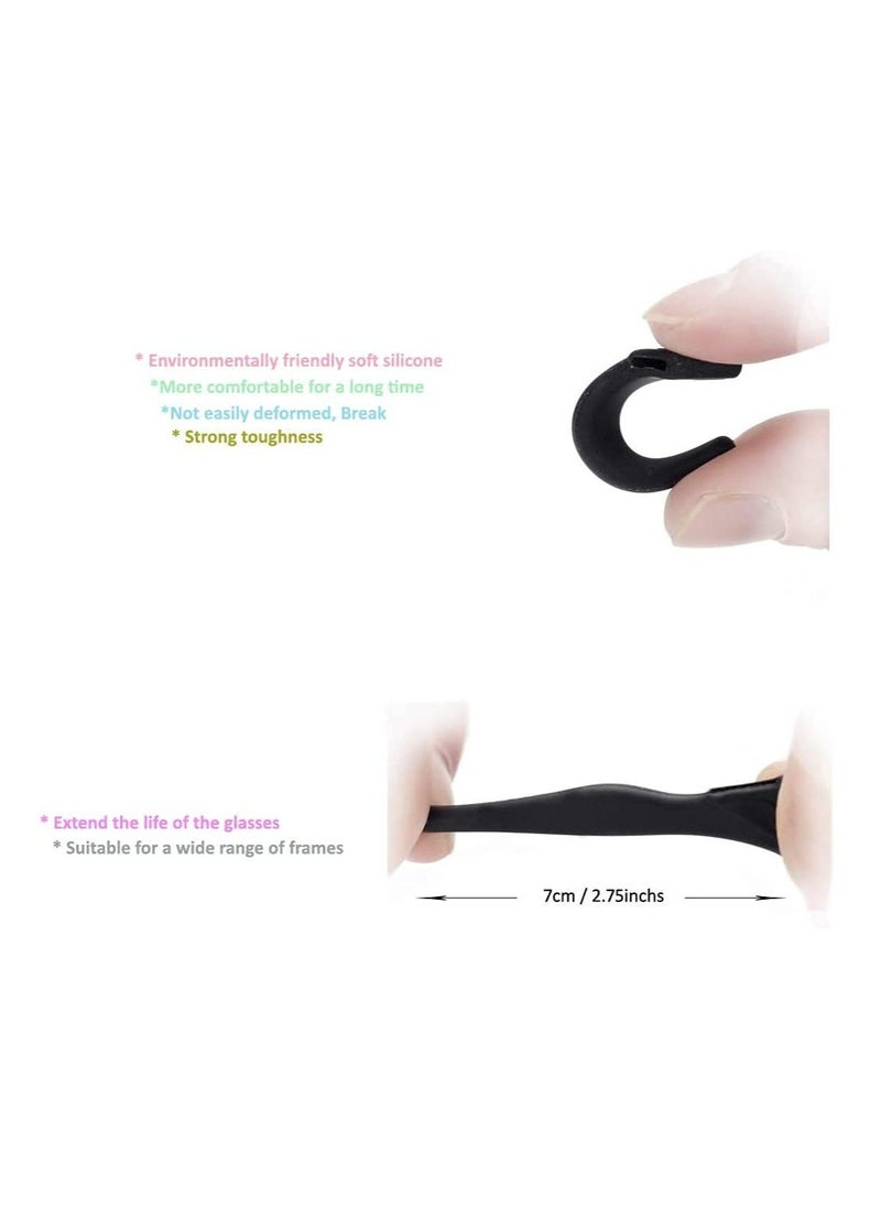 Generic Silicone Ear Hooks Anti-slip Holder Temple Tips Sleeve Retainer for Glasses Sunglasses 12 pairs  - Image 4