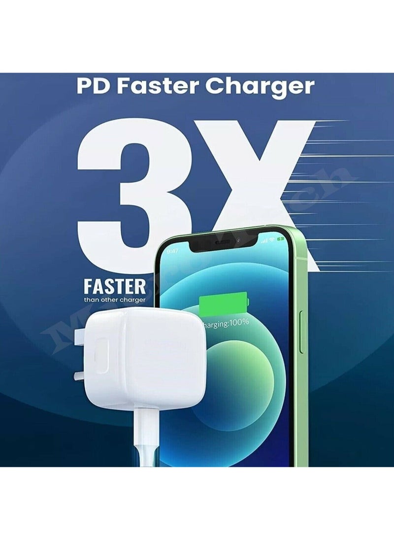 ELTRAZONE - "High-Speed USB-C Power Adapter with Lightning Cable for iPhone 14, 13, 12, 11 Pro - Fast Charging and Data Transfer for Your Apple Devices" - Image 1