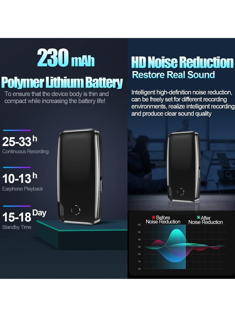Topcore Voice Recorder, 64GB Voice Activated Recorder with 704 Hours Recording Capacity, MP3 Records, 30 Hours Battery Time Portable Recording Devices  - Image 4