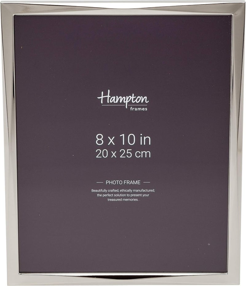 Hampton Frames LUCCA 8x10 (20x25cm) Silver Picture Photo Frame Glass LCC19980 - Image 1