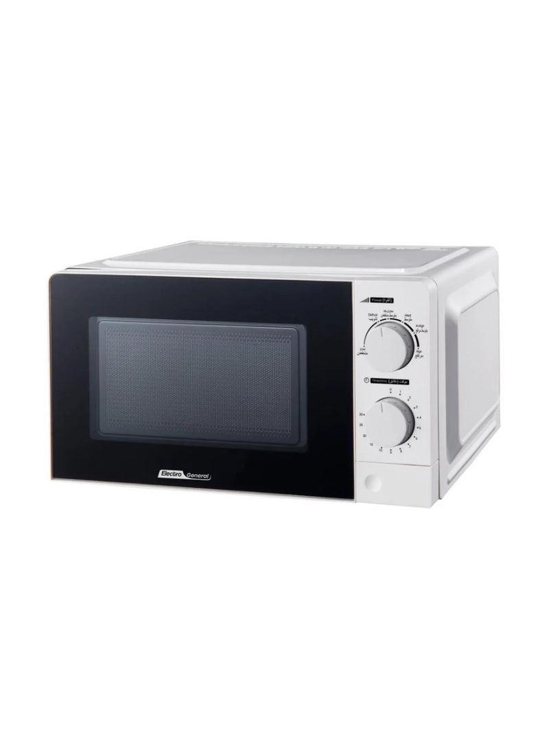 Electro General 20L Digital Microwave with Multiple Cooking Functions & Defrost - LED Display & 2-Year Warranty