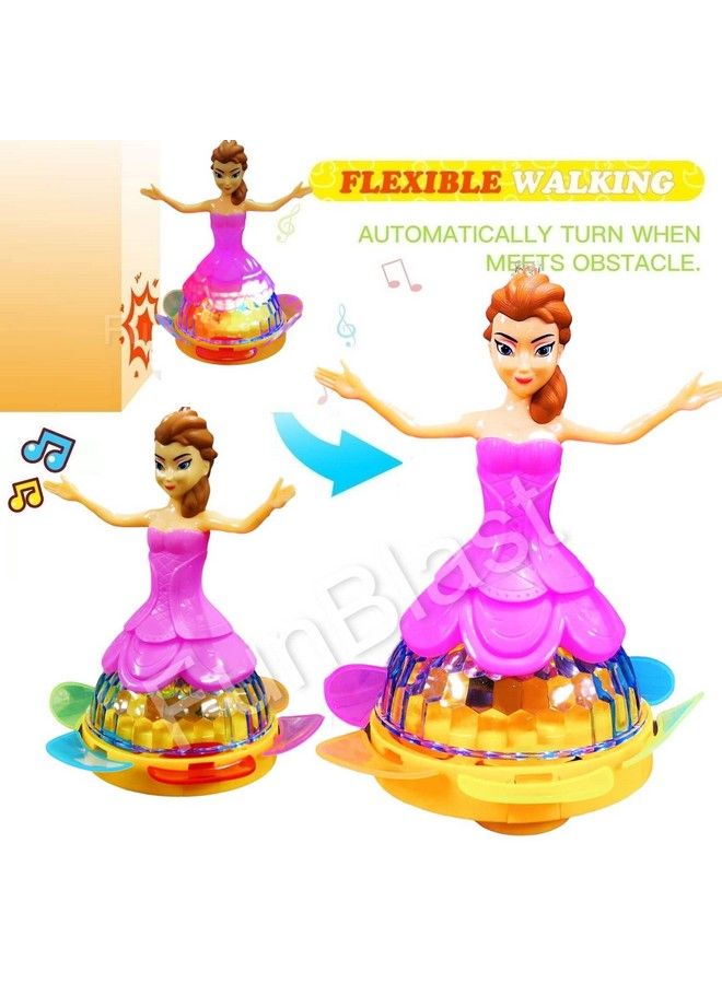 FunBlast Princess Dancing Doll For Girls With 3D Lights & Sound Toy For Babies;Musical Dancing Toys For Kids Multi Color - Image 5