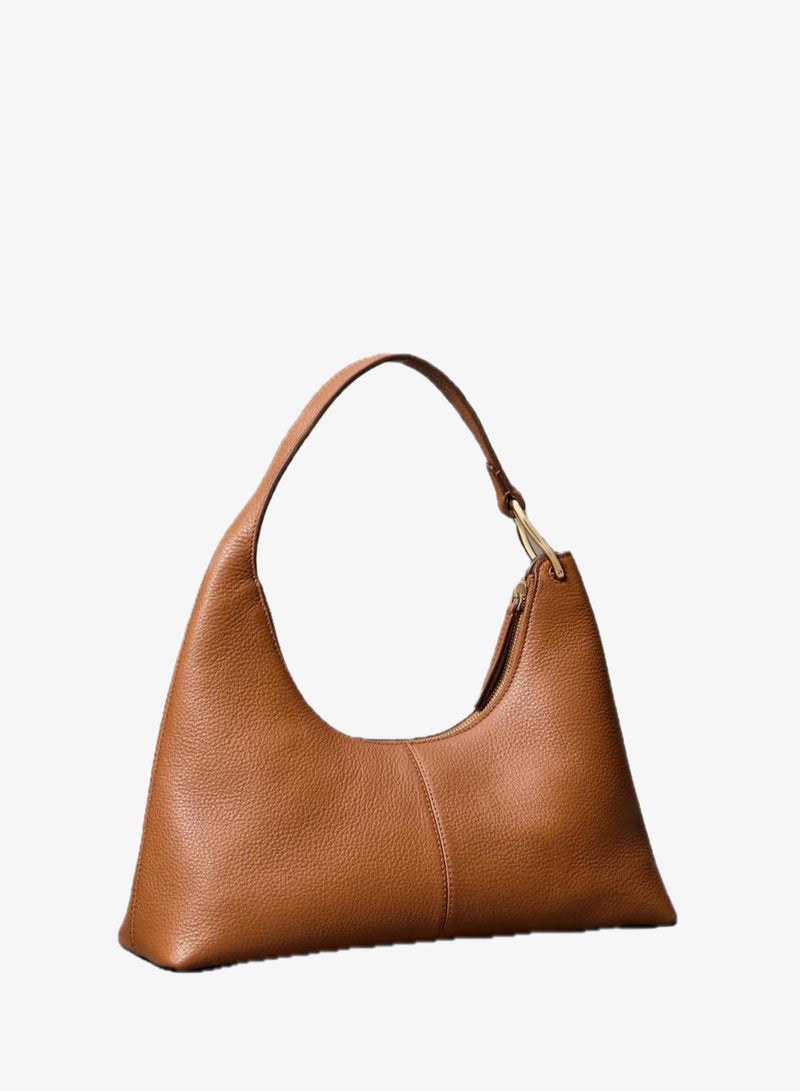 CALVIN KLEIN Slouchy Leather Shoulder Bag - Image 3