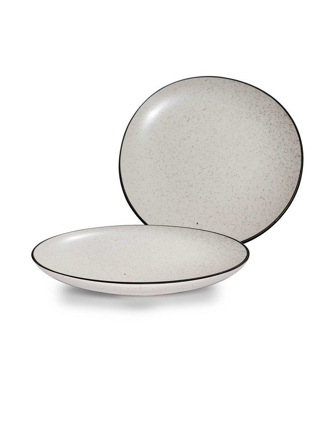 Pure Source India Ceramic Handcrafted Dotted White Quarter Plates Set of 6, Small Side Plates for Dinner and Snacks (7 Inch, 6 Pieces, Microwave Safe) - Image 4