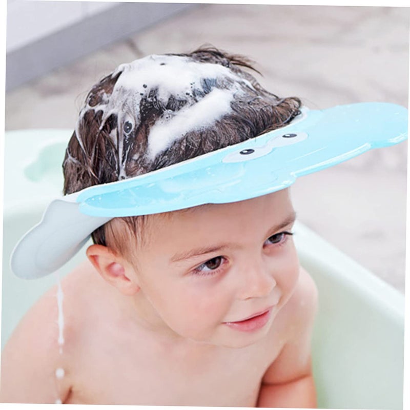 Waterproof Baby Shower Cap Eyes Protector Bath Hat For Infants And Toddlers - Image 3