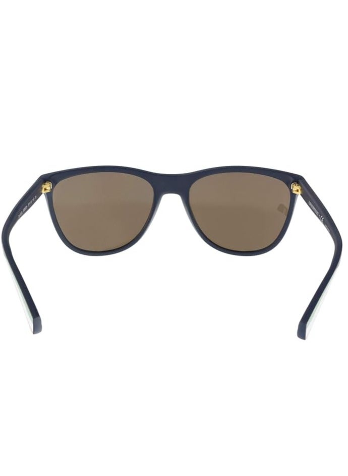 armani ARMANI Unisex Black Square Sunglasses with Brown lenses 0EA4053  - Image 3