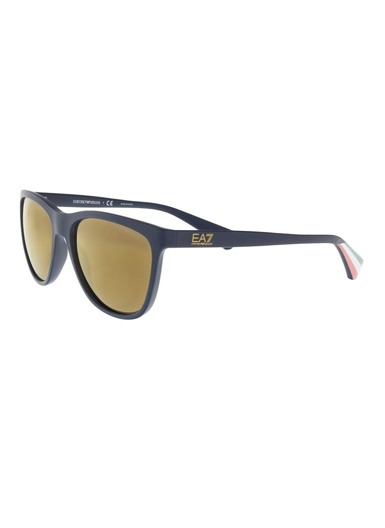 armani ARMANI Unisex Black Square Sunglasses with Brown lenses 0EA4053  - Image 1