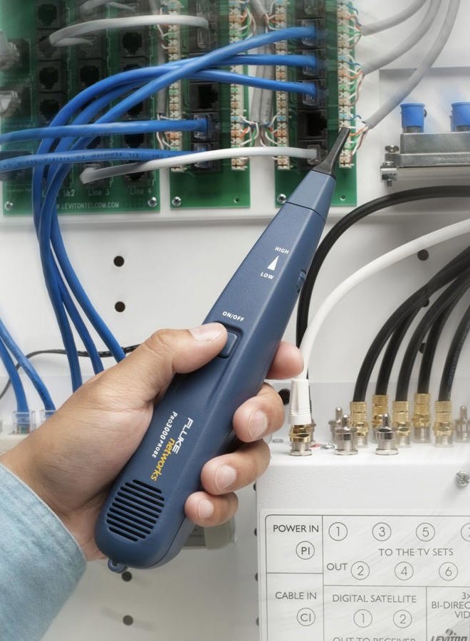 Fluke Networks مجموعة مولد الصوت وبروبي Pro3000 من FLUKE networks 26000900، أزرق، مولد الصوت وبروبي (غير مصفاة) - Image 5