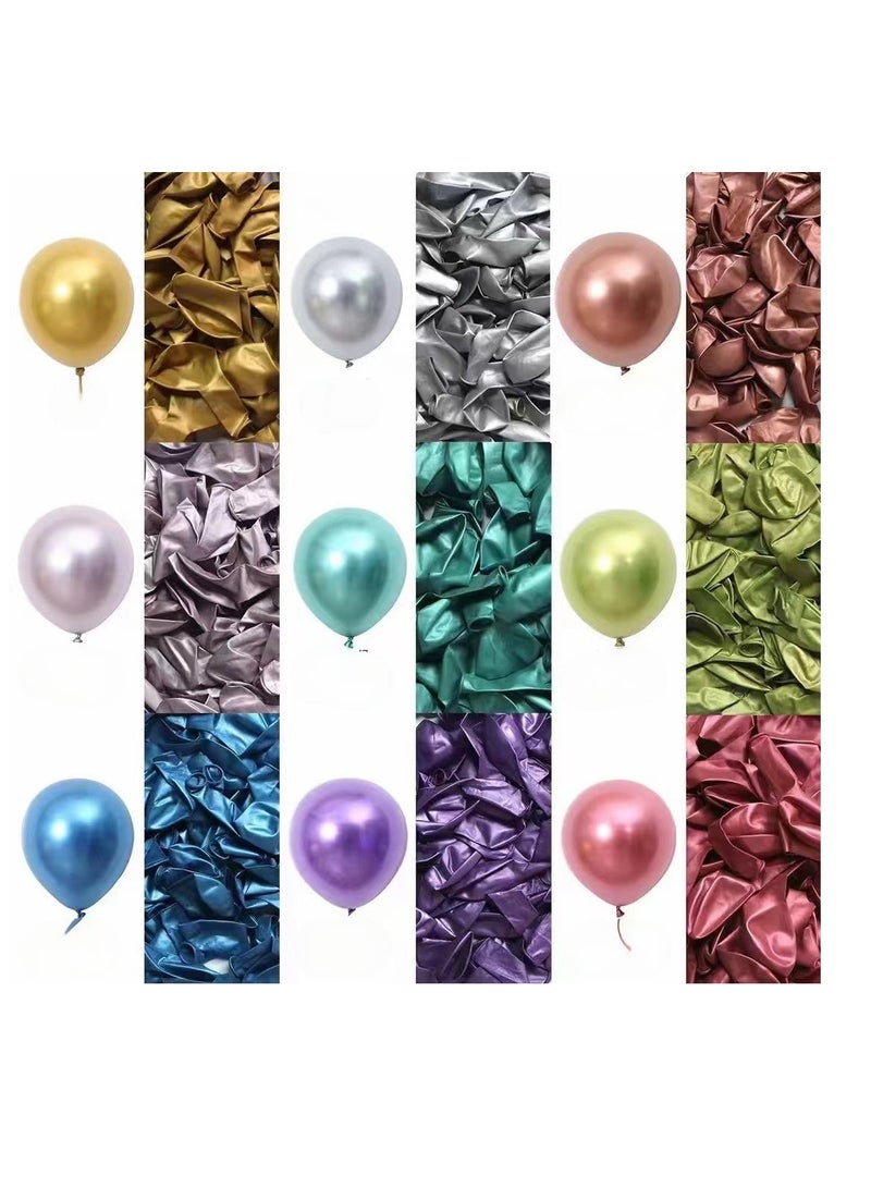 EFUMKE Random colors 50 pcs 12 inch multicolor rainbow latex balloons, bright colorful balloons for happy birthday, baby shower, wedding anniversary, birthday party, graduation, special celebrations, balloons for garland and balloon arch, 50 balloons, bright and shiny colorful balloons, can be used with helium or air, colorful party decorations essential party supplies. - Image 3