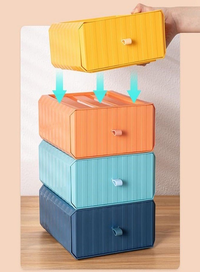 Desktop Organizer Drawer Shelf Multifunctional MultiColor-1Pcs  - Image 4