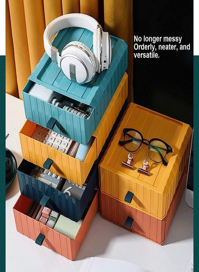 Desktop Organizer Drawer Shelf Multifunctional MultiColor-1Pcs  - Image 2