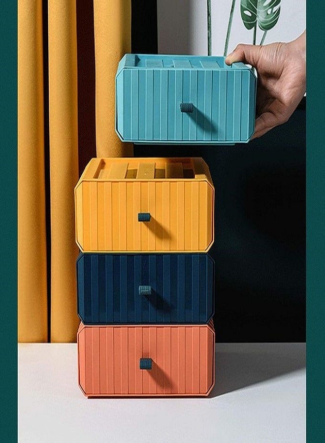 Desktop Organizer Drawer Shelf Multifunctional MultiColor-1Pcs  - Image 5