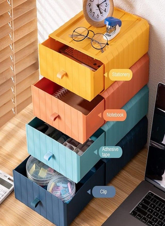 Desktop Organizer Drawer Shelf Multifunctional MultiColor-1Pcs  - Image 3