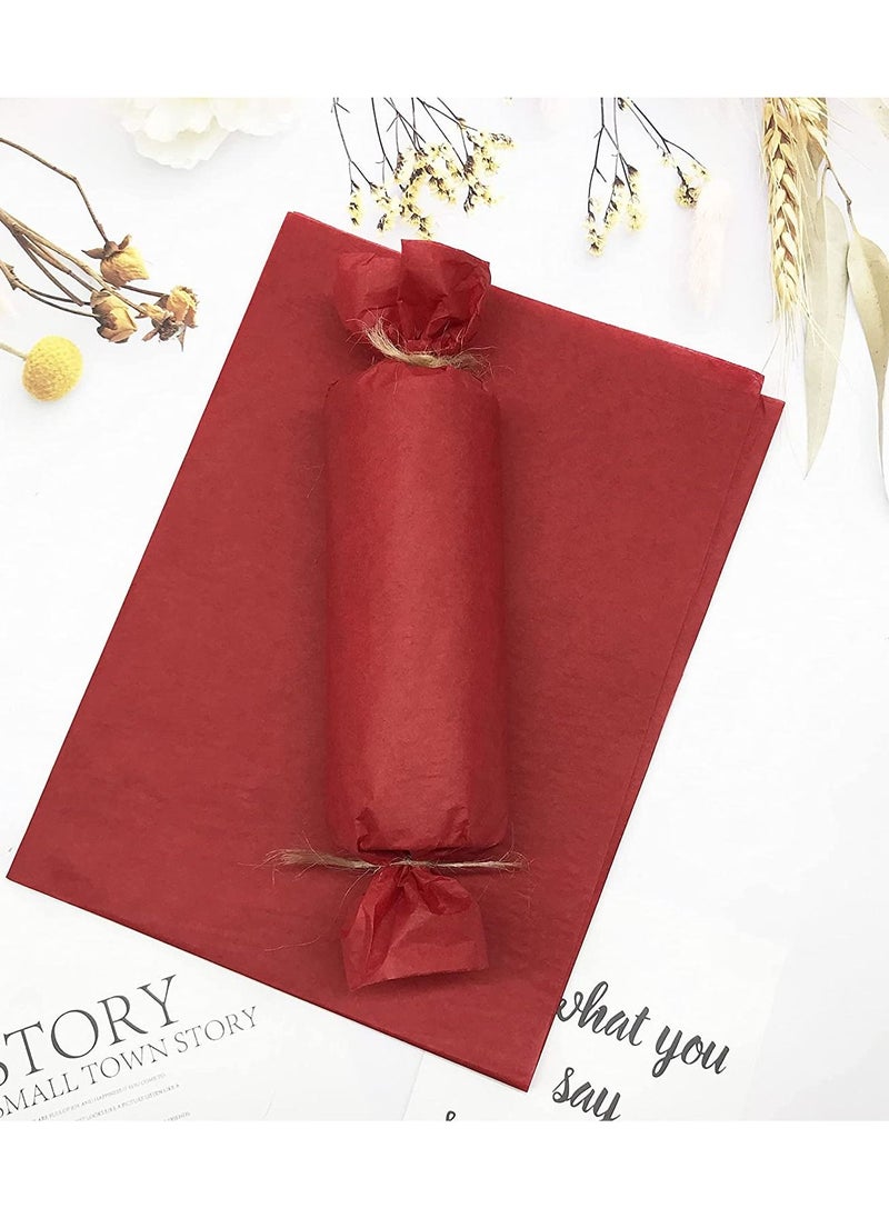 Generic Tissue Paper 40-Sheets Size: 50 * 50 cm wrapping DIY tissues (RED)  - Image 2