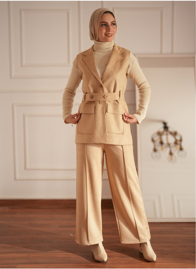 Generic - Suede Padded Suit - Wide & Elegant Style in Multiple Colors - Image 1