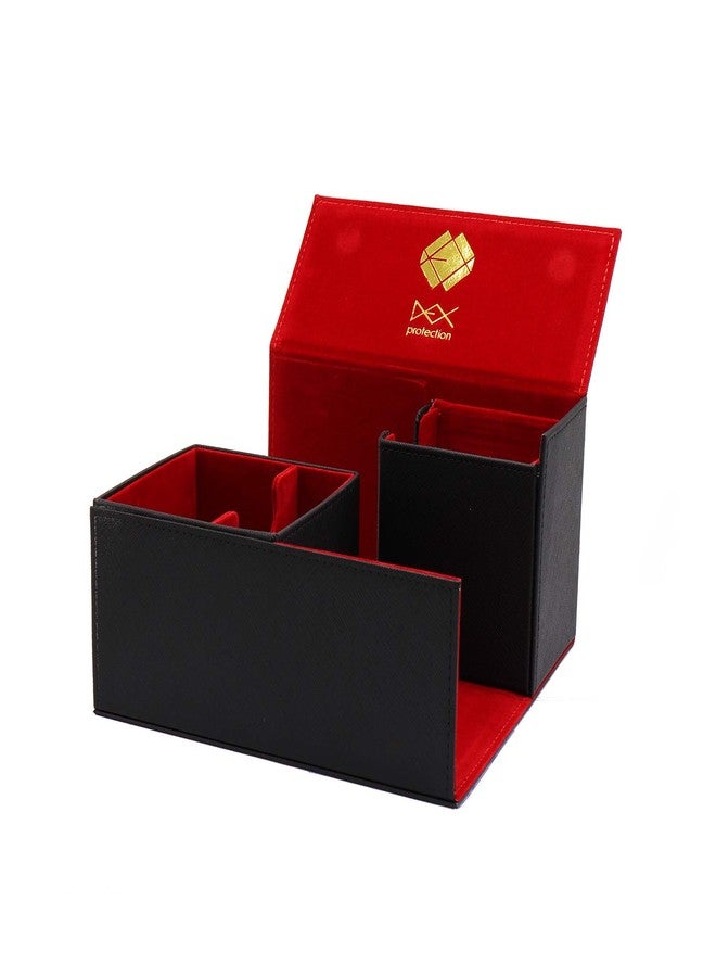 Dex Protection Creation Line Large Deck Box | 175+ Card Storage Capacity | Additional Storage Compartment for Gaming Accessories | Magnetic Closure | Sleek Matte Finish with Velvet Interior - Image 2