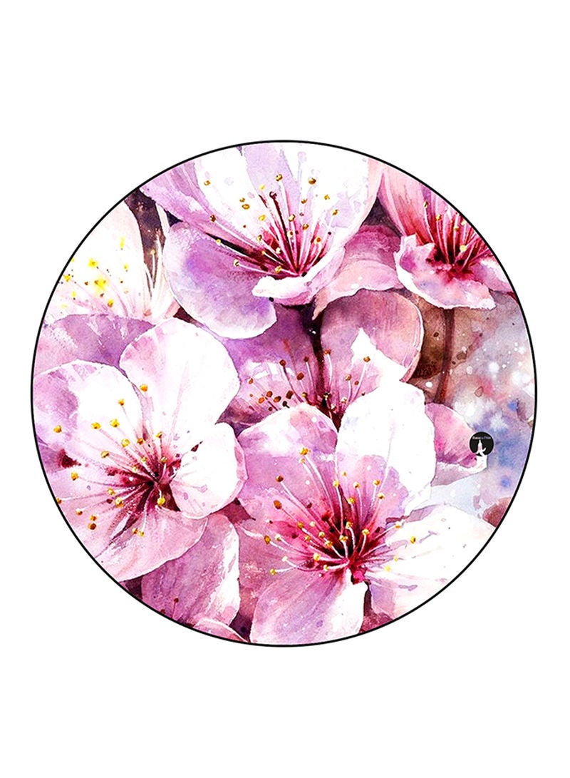 Flowers Printed Mouse Pad  Multicolour