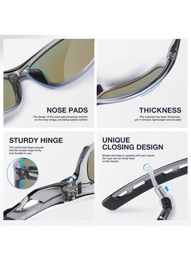 RIVBOS Polarized Sports Sunglasses Driving Sun Glasses Shades for Men Women Tr 90 Unbreakable Frame for Cycling Baseball Running Rb833 833-transparent Grey ice Blue - Image 4