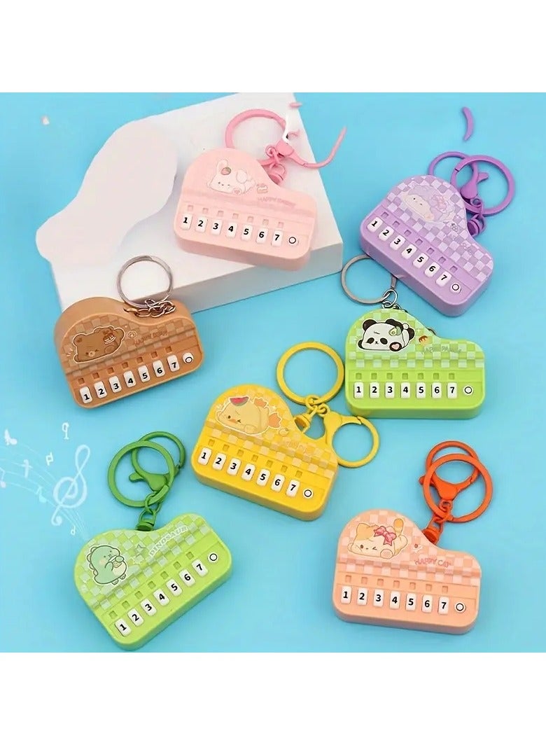 Gonice Piano Creative Mini Piano,Luminous Palm Music Electronic Piano Toy,Bag Hanging Accessories  - Image 2