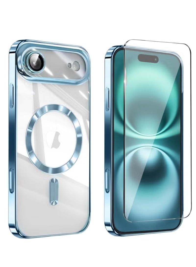 تايجر iPhone 17 Air Clear Case Compatible With MagSafe – Ultra-Clear Transparent Shockproof Cover + Tempered Glass Screen Protector for iPhone 17 Air 6.5-inch | Anti-Scratch Crystal HD Hard Back with MagSafe Magnetic Ring, Drop Protection & Full-Edge Shield for UAE Buyers - Image 1