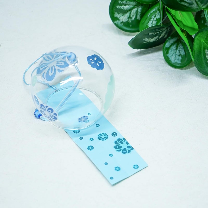 Ekhasa نستراي من أجراس الرياح اليابانية لديكور المنزل، غرفة المعيشة | أجراس الرياح للشرفة، الحديقة | جرس رياح زجاجي | جرس رياح خارجي لراحة فاستو فنج شوي | عناصر ديكور يابانية كهدية - Image 2