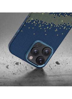 PITAKA Tactile Woven Ultra Slim Case for iPhone 16 Pro with Raised Camera Lip / Woven Touch / Compatible with MagSafe / Drop and Damage Protection - Milky Way Galaxy  - Image 4