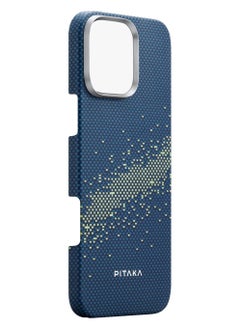 PITAKA Tactile Woven Ultra Slim Case for iPhone 16 Pro with Raised Camera Lip / Woven Touch / Compatible with MagSafe / Drop and Damage Protection - Milky Way Galaxy  - Image 5
