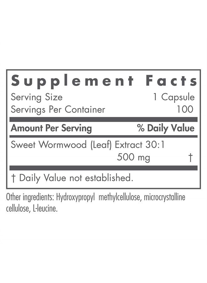 Nutricology الشيح - مستخلص الشيح الحلو - 100 كبسولة نباتية - Image 2