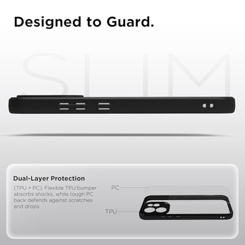 RIGGEAR Shockproof Sleek Hybrid Armor Back Cover Case for Oppo Reno15 Pro Mini, Reno 15 Pro Mini 5G (Clear PC + Black TPU Bumper) - Image 5