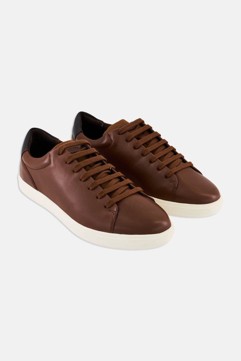 GEOX Men Avola Lace Up Casual Shoes, Brown  - Image 1