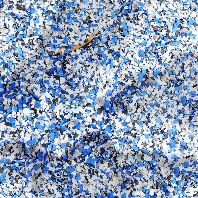 Fabbay 124 lb Epoxy Garage Floor Coating Paint Includes Black White Blue Gray Decorative Color Chips for Garage Floor Wall Interior and Exterior House Paint