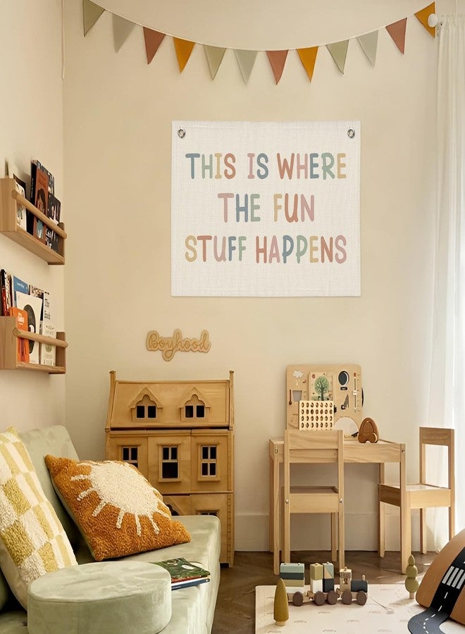 PLKMN 351LH-banner-playroom Canvas Banner - Image 4