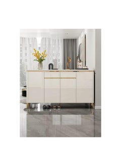 AWD Shoe Cabinet Luxurious Large Capacity Shoe Storage Cabinet Wooden Shoe Rack Adjustable Shelves Multi-usage Sideboard Kitchen Dining Room Utensils Keeper Storage Cabinet Entrance Cabinet Home Furniture  - Image 2