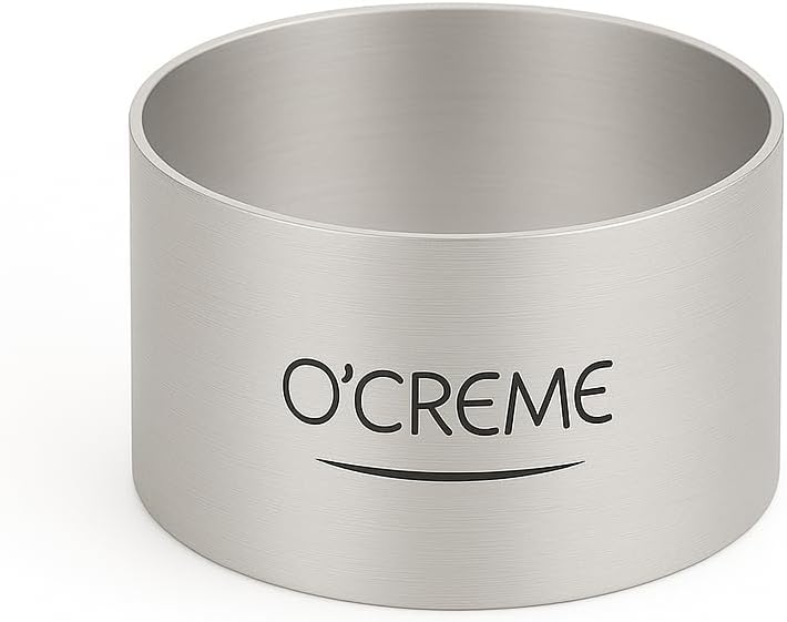 O'Creme Cake Ring Sturdy Stainless Steel Round Mousse Cake Ring Mold for Baking, Dessert Cake Decorating Pastry Rings 4 Inch Diameter x 4 Inch High - Image 1