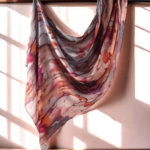 ZGMYC Watercolour Floral Printed Hijab Scarf for Women Soft Modal Cotton Instant Hijab Head Wraps Shawls Long Scarves - Image 4