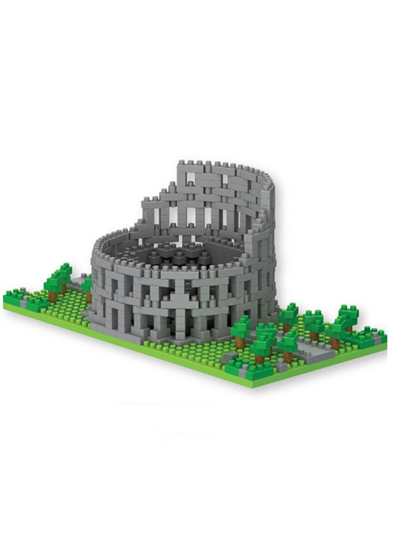 Loquat Children's Educational Assembly And Construction Toys Small Particle Assembly Building Blocks (Colosseum 590Pcs) - Image 1