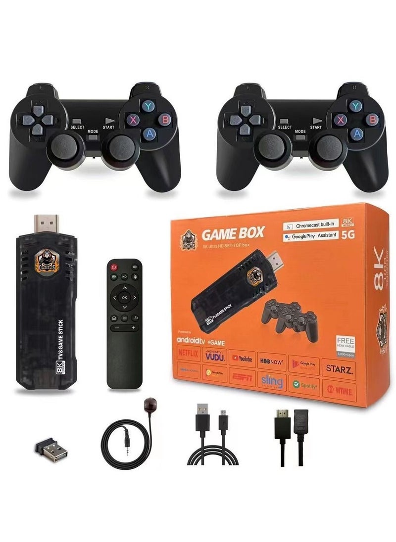 Generic - 8K HD Video Game Console Whit 10000+ Games Classic Retro TV Game Console Android Gaming Dual OS 3D PSP Console Stick For PS1/FC - Image 1