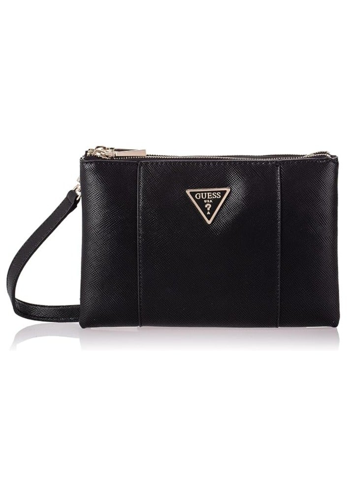 GUESS womens Noelle Dbl Zip Crossbody Crossbody Bag - Image 1