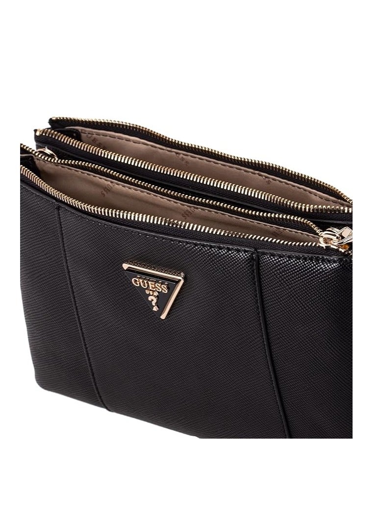 GUESS womens Noelle Dbl Zip Crossbody Crossbody Bag - Image 5