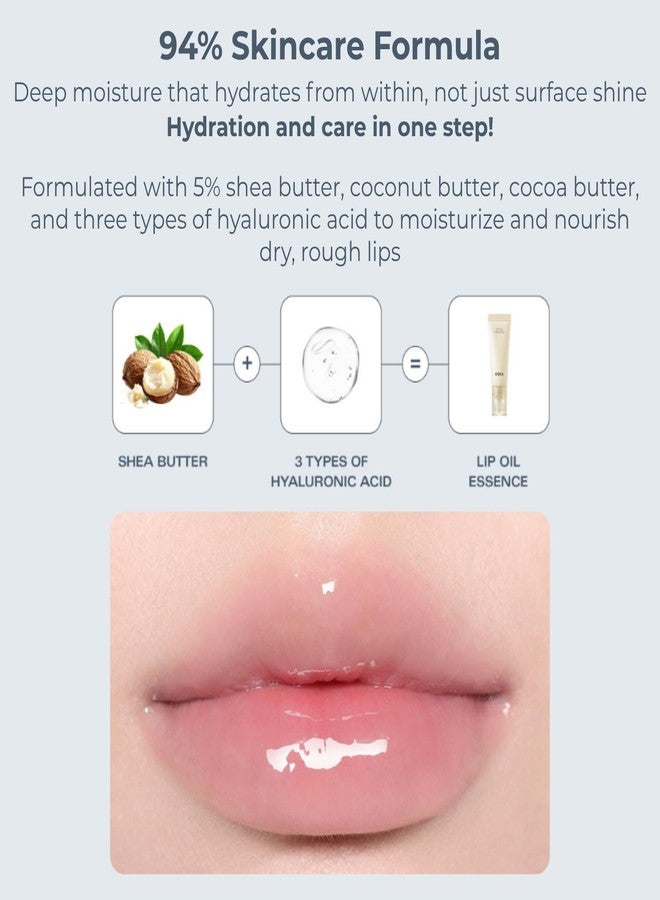 BBI@ BBIA BBIA Lip Oil Essence - High-Shine Moisturizing Lip Treatment Non-Sticky Glossy Finish with Nourishing Oils Hydrating Korean Lip Gloss for Chapped Dry Lips Vegan K-Beauty Lip Care (02 ROSE ESSENCE - Image 4