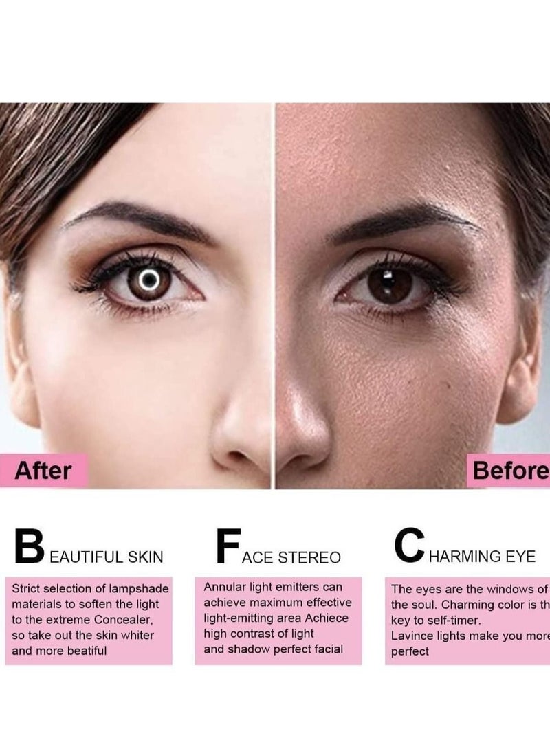 Captaintech Selfie Ring Light Clip-On Phone Camera Led Light Adjustable Brightness Selfie Circle - Image 3