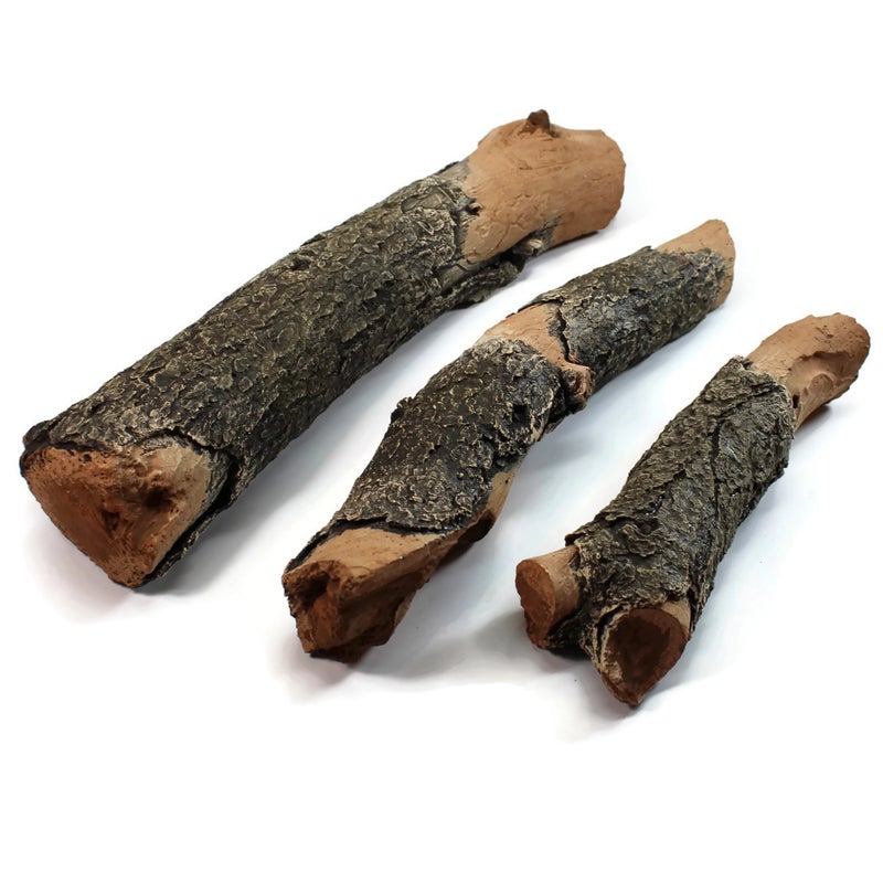Midwest Hearth Midwest Hearth Gas Logs Deluxe Decorative Branch and Twig Set  Cast from Real Logs and Hand Painted in USA Oak 3Piece  - Image 1
