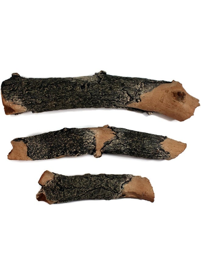 Midwest Hearth Midwest Hearth Gas Logs Deluxe Decorative Branch and Twig Set  Cast from Real Logs and Hand Painted in USA Oak 3Piece  - Image 5