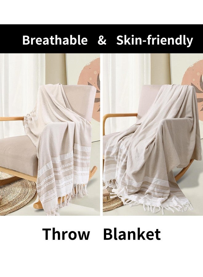 Genovega Giant Turkish Beach Towel Boho Beach Throw Blanket Anti Resistant Sand Free Quick Dry Lightweight Sandless Cloud Hawaii Honeymoon Travel Essentials Xl Big Huge Jumbo Women Summer Vacation Gift - Image 4