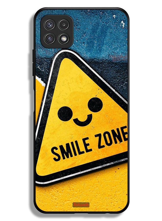 Tolwak Samsung Galaxy A22 5G Protective Case Cover Smile Zone - Image 1