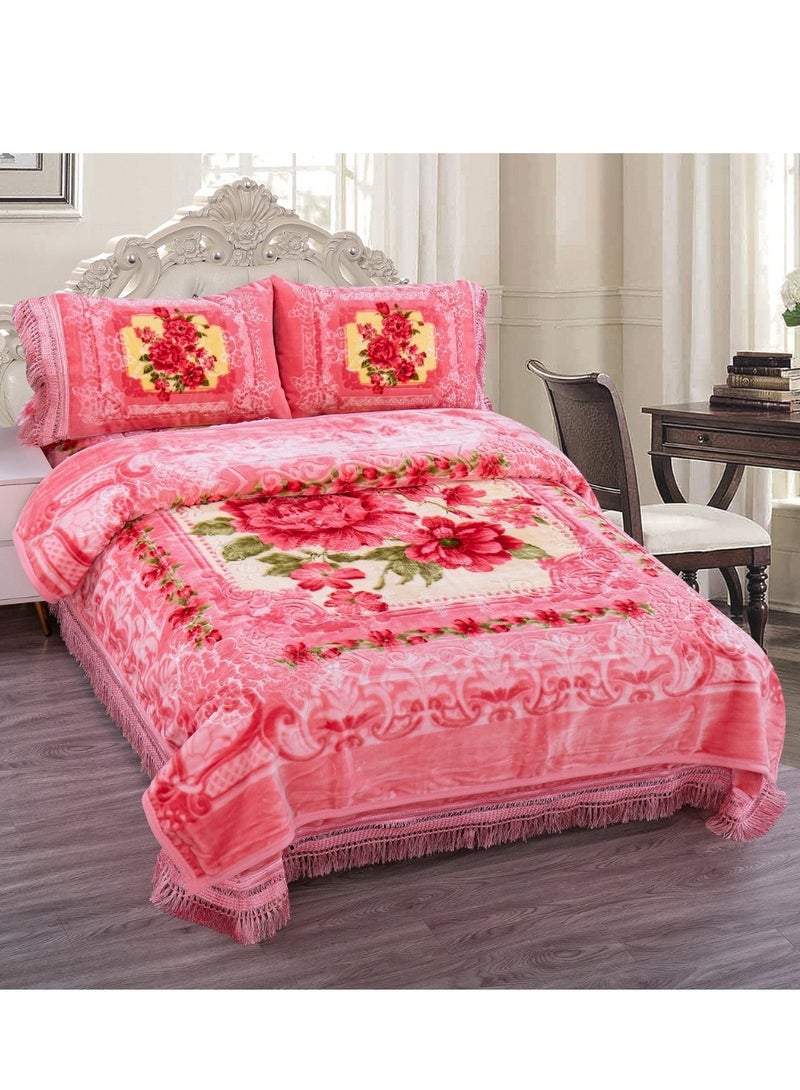 Stargold Korea Quality Blanket Set of 4 Pieces King Size Super Soft Double Ply Combo Blanket - Image 1