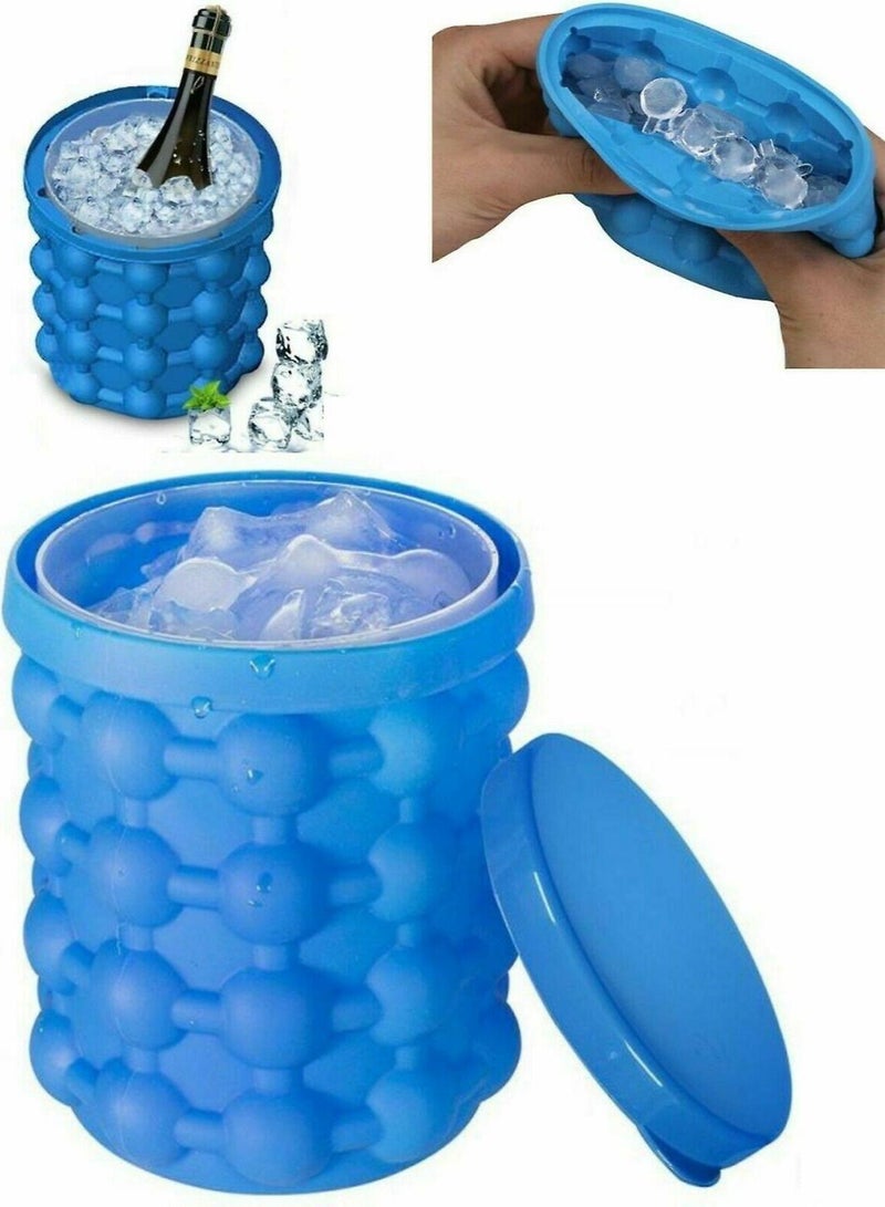 Ice Cube Maker Genie Space Saving Kitchen Ice Bucket