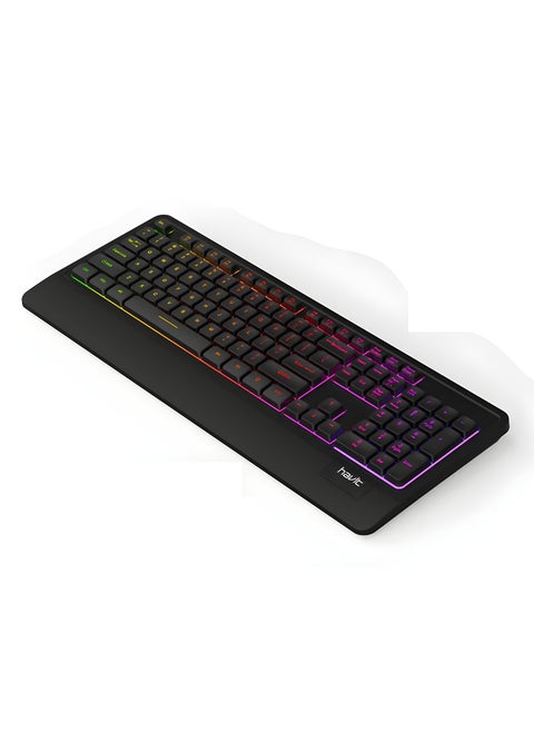 Havit KB488L Mechanical Keyboard – RGB Backlight, Durable Keys, USB Connection,    Cable Length 1500 mm -Black