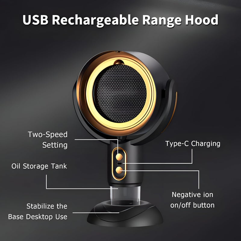Home Air Purifier – Fast and Efficient Hood to Remove Smells and Smoke from Kitchen or Smoking, Compact and Portable Design, Maintains Fresh Healthy Atmosphere at Home or Office - Image 4
