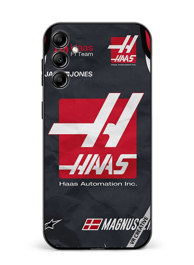 VR CREATIVE Protective Case Cover For Samsung Galaxy A14 5G/A14 Haas Logo Formula 1 Design Multicolour - Image 1